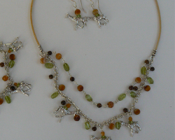 Animal Safari Silver Filled Giraffe Set