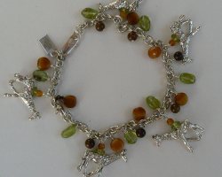 Animal Safari Silver Filled Giraffe Bracelet